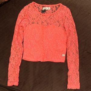 Lace crop top